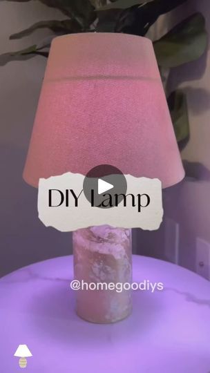 Dollar Tree Lamp Shade, Diy Lamp Base, Diy Lamps, Make A Lamp, Hydro Dipping, Dollar Store Hacks, Vase Lamp, Puck Lights, Budget Friendly Decor