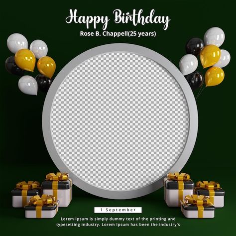 Happy Birthday Psd Photoshop, Happy Birthday Flyer Design Background, Birthday Template Background Aesthetic, Birthday Social Media Post, Bangalore Days, Easy Hand Drawings, Happy Birthday Clip Art, Birthday Typography, Birthday Clip