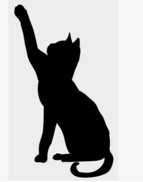 Silhouette Chat, Bottle Art Projects, Cat Quilt Patterns, Cat Template, Whale Tattoos, Scary Cat, Black Cat Art, Cat Pose, Cat Quilt