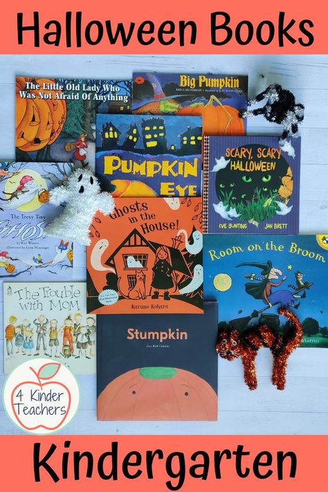 These Halloween read alouds are fun and not too spooky, which makes them perfect Halloween books for preschoolers, kindergarteners and first graders. You'll want to add these to your October books library. #halloweenbooksforkids Halloween Read Alouds, Faboolous Halloween, Books Kindergarten, Books For Kindergarten, Books For Preschoolers, October Books, Halloween Books For Kids, Read Aloud Activities, Room On The Broom