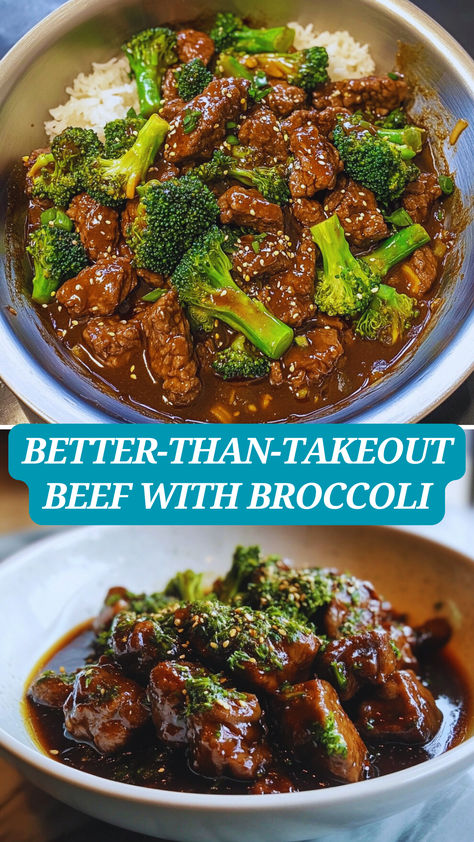 Skip the takeout and make this Better-Than-Takeout Beef With Broccoli at home! Tender beef, perfectly cooked broccoli, and a savory sauce come together in just 30 minutes for an easy, flavorful dinner that’s sure to impress. Perfect for weeknights and healthier than restaurant versions. Save this recipe for your next quick and tasty meal! Healthy Beef And Broccoli Instant Pot, Leftover Beef And Broccoli, Asian Beef Tips Recipe, Beef Brocolli Stir Fry Recipes, Healthy Meals With Beef, Easy Dinner Recipes Steak, Beef N Broccoli Recipes, Asian Beef Tips, Beef Broccoli Recipes