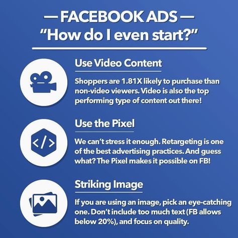 FACEBOOK ADS 💣⁣ ⁣ Here are three of the best tips to know as a beginner, but always good to know even if you have been doing Fb Ads for a while.⁣ ⁣⁣⁣⁣⁣ 📸 by:  @socialcali⁣⁣⁣⁣⁣⁣⁣ ⁣⁣⁣⁣⁣⁣⁣ ⁣⁣⁣⁣⁣⁣⁣ ⁣⁣⁣⁣⁣⁣⁣ #entrepreneuriallife #entrepreneurdose #entrepreneurgoals #entrepreneurcoach #entrepreneurmind #entrepreneurquote #businessinsider #businessgoals #businessquote #businessideas #businessman #businessmindset101 #businessinspiration #business101 #businessadvice #businessgoal #successmotiv.. Facebook Ads Examples, Facebook Algorithm, Marketing Copywriting, Data Driven Marketing, Marketing Planner, Dropshipping Business, Social Media Marketing Plan, Fb Ads, Video Artist