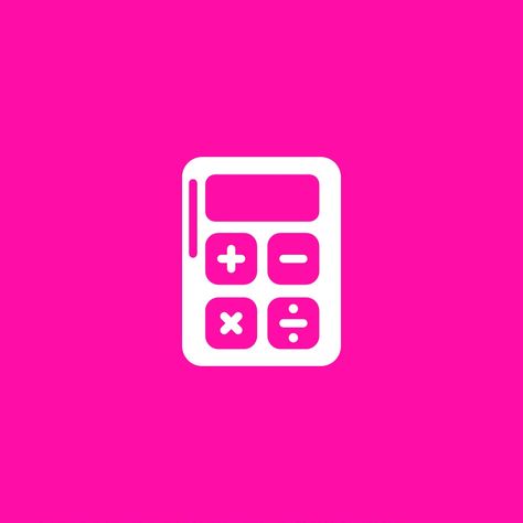 Preppy Logos, Calculator App Icon, Preppy Logo, Icons App, Pink Icons, Icon Wallpaper, Iphone Wallpaper App, Wallpaper App, Iphone Icon