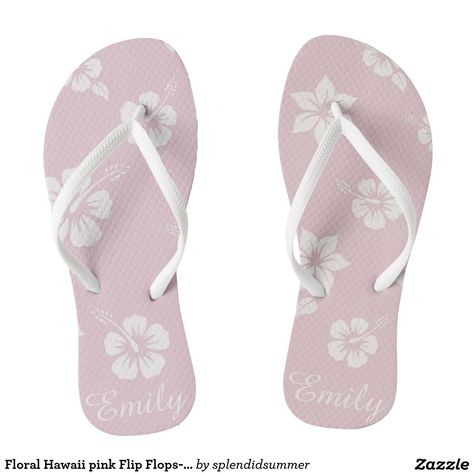 Pretty Flip Flops, Baby Blue Background, Cute Flip Flops, Women's Flip Flops, Floral Flip Flops, Pink Flip Flops, Blue Flip Flops, Aloha Hawaii, Summer Flip Flops