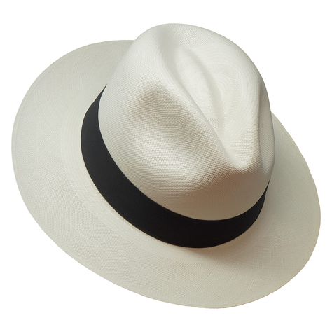 PRICES MAY VARY. SIGNATURE QUALITY - The Japura is an Extra fine grade Genuine Panama hat from the Borges & Scott range. This timeless Fedora shape suits most people. The brim is a medium size giving good sun protection without restricting your view (about 5cm to 7cm, although as each hat is handmade there is some variation). HANDWOVEN in Ecuador from very light and breathable Toquilla Straw in ethical conditions. Results in a breathable hat that is so lightweight and comfortable you will forget White Fedora, Trilby Hat, Team A, Stylish Hats, Head Shapes, Black Ribbon, Luxury Store, Summer Hats, Pharmacy Gifts