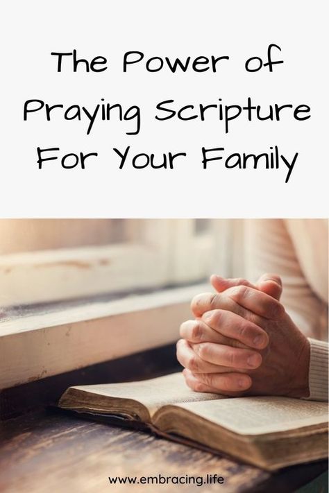 The power of praying Scripture for your family | #prayer #prayingscripture #prayscripture #family Back To School Blessings, Prayers For Students, Scriptures To Pray, Pray Scripture, Prayer For Students, Back To School Prayer, Praying Scripture, Prayer Ideas, Praying For Your Family