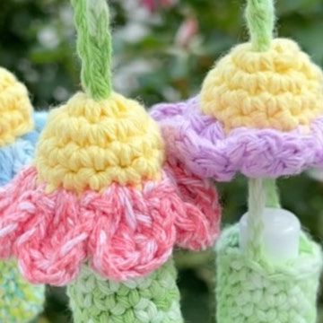 Chapstick Holder Crochet Pattern Free, Crochet Chapstick Holder Pattern Free, Crochet Sanitizer Holder, Crocheted Chapstick Holder Patterns, Crocheted Mushroom Chapstick Holder, Diy Crochet Chapstick Holder, Crochet Flower Chapstick Holder, Chapstick Holder Crochet, Mushroom Lipstick Holder Crochet