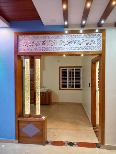 Arch Designs For Hall With Wood, Modern House Wood, Arch Designs For Hall, Pvc Furniture, Partition Designs, Arch Designs, House Main Door, Design Modern House, Tv Unit Furniture Design