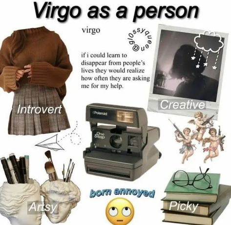 Virgo As A Person, Virgo Girl Aesthetic, Virgo Outfits, Virgo And Capricorn, Virgo Personality Traits, Virgo Things, Virgo Goddess, Virgo Personality, Virgo Memes