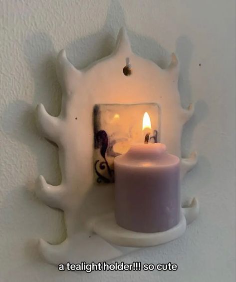 Ceramic Wall Candle Holder, Ceramic Shrine, Candle Shrine, Clay Shelf, Candle Holder Clay, Clay Candle Holders, Clay Candle, Wall Candle Holders, Ceramic Candle Holders