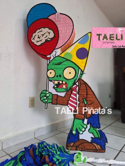 Plant Vs Zombies Party Ideas, Zombie Birthday, Piñata Ideas, Plantas Vs Zombies, Zombie Party, Plants Vs Zombies, Party Planning, Zombie, Dolls