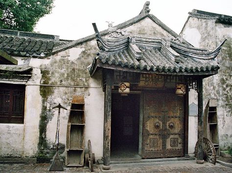 vintage houses | INSIDE OLD ZHOUZHUANG HOUSES Houses Inside, Chinese Buildings, China House, Chinese Courtyard, Vintage Houses, Chinese House, Ancient Chinese Architecture, China Architecture, Asian Architecture