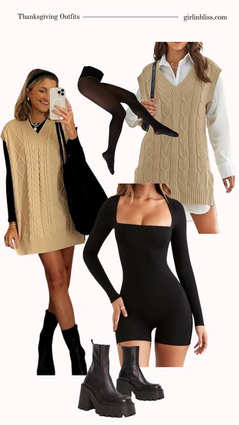 Elevate your Thanksgiving style with these stunning outfit ideas! Whether it's Friendsgiving or a family feast, get inspired to slay the season's festivities in these 8 chic and cozy ensembles. 20’s Fashion, Cute Thanksgiving Outfits, Thanksgiving Dress, Cute Outfit Ideas, Thanksgiving Fashion, Thanksgiving Outfits, Family Picture Outfits, Stunning Outfits, Thanksgiving Outfit