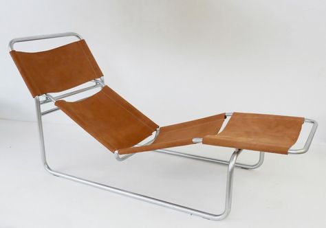 For sale: Chrome And Leather Lounge Chair, 1980s Leather Lounge Chair, Leather Lounge, Wooden Crate, Floor Chair, Chair Design, Vintage Design, Lounge Chair, Vintage Designs, Outdoor Chairs