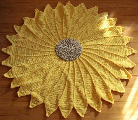 Crochet sunflower pattern free