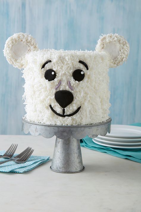 Polar Bear Cake, Buckwheat Cake, Animal Birthday Cakes, Wilton Cake Decorating, Winter Treats, Bear Cake, Winter Cake, Cake Layers, Savory Cakes