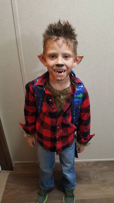 Wearwolf Costume For Kids, Boys Wolf Costume, Toddler Werewolf Costume, Diy Wolf Costume, Boys Werewolf Costume, Werewolf Costume Kids, Wolf Costume Kids, Wolf Makeup, Diy Costumes Kids Boys