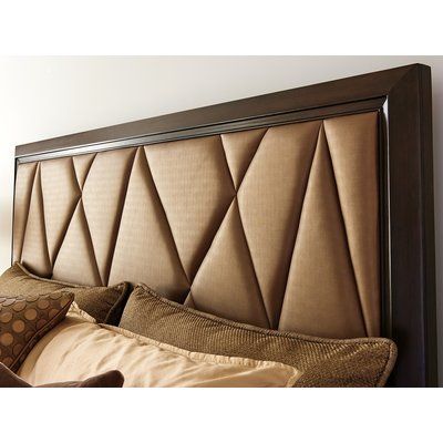 Brown Headboard, Bed Back Design, Bed Headboard Design, Upholstered Panel Headboard, Bed Design Modern, Cushion Headboard, Bed Cushions, Bed Furniture Design, Bedroom Bed Design