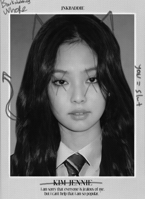 Kpop 1x1 Id Picture, Jennie School Photo, Drawing Ideas Aesthetic, Yearbook Photoshoot, Velvet Aesthetic, Aesthetic Blackpink, Instagram Photo Frame, Badass Aesthetic, Blackpink Poster