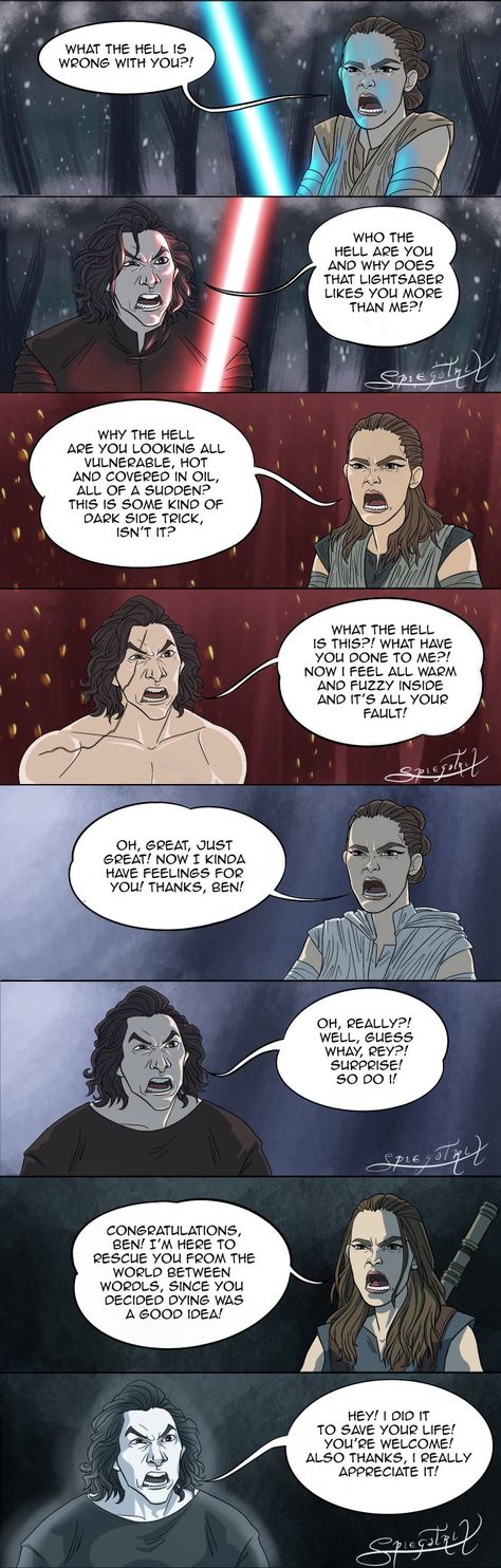 Reylo Fanart, Kylo Ren And Rey, Star Wars Jokes, Enemies To Lovers, Rey Star Wars, Star Wars Comics, The Force Is Strong, Star Wars Ships, Star Wars Fan Art