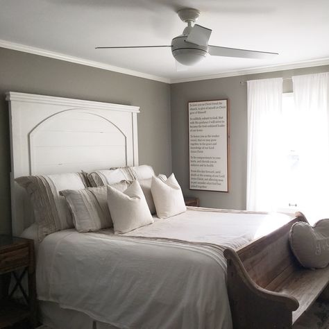 Paint Colors • Mindfully Gray Mindfully Gray, Colors For Bedrooms, Mindful Grey, Grey Bedroom Paint, Intellectual Gray, Best Gray Paint Color, Gray Paint Colors, Bedroom Paint Colors Master, House Is A Mess