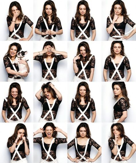 Oh M!  Mila Kunis is such a beauty! Love her Poses Modelo, Different Poses, I Love Cinema, Mila Kunis, Posing Guide, Foto Poses, Human Poses, Character Poses, Face Expressions