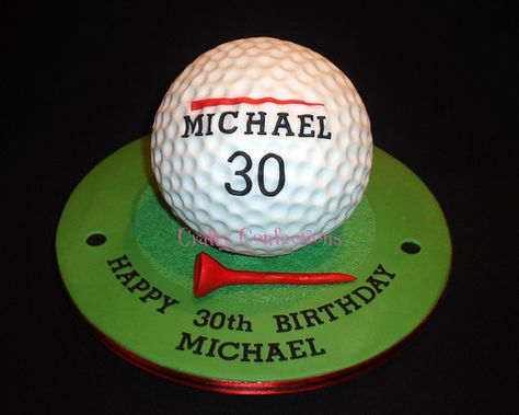 30th Birthday Cakes For Men, Golf Ball Cake, Golf Birthday Cakes, Golf Cake, Ball Cake, Golf Birthday, 50th Birthday Cake, Birthday Cakes For Men, Cakes For Women