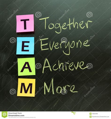 One Team One Goal, Black Board, Graphics Logo, Concept Board, One Team, Chalk, Photo Image, Stock Photos, Education