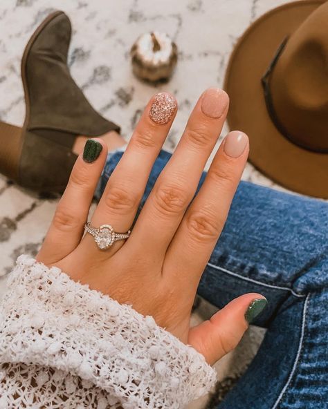 Gel Nail Inspo Short, Country Acrylic Nails, Cowboy Nails, Dip Manicure, Fall Tones, Cute Gel Nails, Beautiful Forest, Get Nails, Short Acrylic Nails Designs