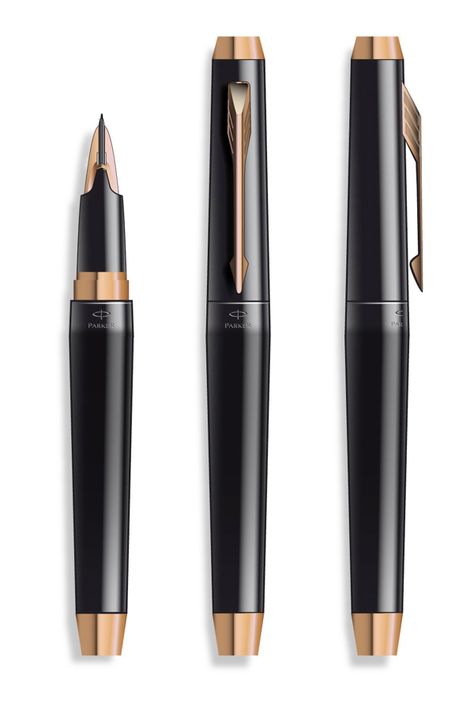 PARKER pen Ingenuity on Behance Parker Pens, Parker Fountain Pen, Pen Fountain, Parker Pen, Fine Writing Instruments, Luxury Pens, Pen Turning, Writing Utensils, Writing Accessories