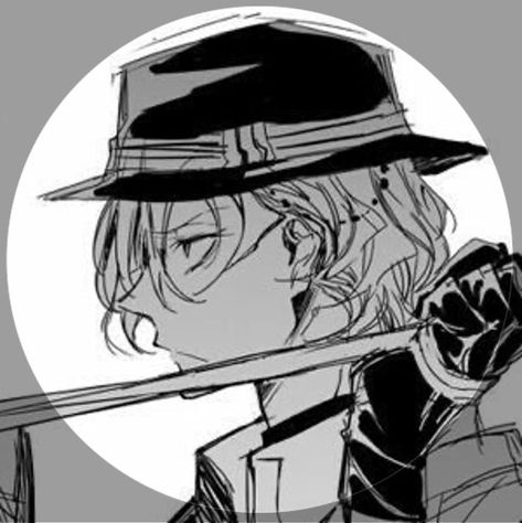 Matching Icon - Soukoku Chuuya You can view more on my profile I did not create the original image Chuuya Matching Icons, Soukoku Matching, Dazai And Chuuya, Matching Pfps, Matching Pfp, Matching Icons, On Tumblr, Tumblr, Anime