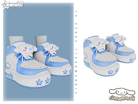 Cinnamoroll Back To School Collection - Cinnamoroll Shoes V1 [9/17 Items] | Patreon Betty Boop Sims 4 Cc, Cinnamoroll Shoes, Sims Lookbook, Sims Outfits, Sims 4 Hair Male, Sims 4 Cheats, Japanese Socks, Sims 4 Anime, Sims 4 Cc Shoes