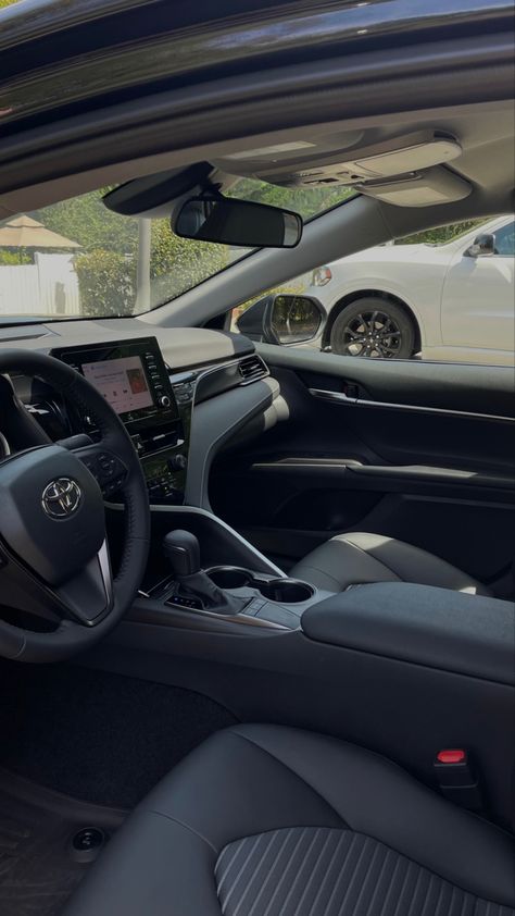 New Car Aesthetic Suv, 2022 Toyota Camry Interior, 2023 Toyota Camry Interior, Toyota Camry Xse Interior, Toyota Camry Xse 2023, New Toyota Camry, Driving Aesthetic Toyota, New Suv Aesthetic, Toyota Camry Interior Aesthetic