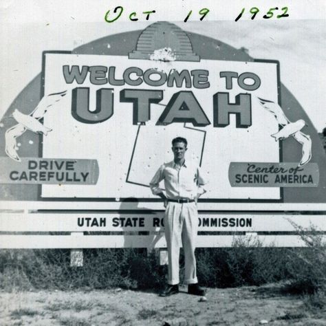 10. Welcome to Utah, 1952 Travel Utah, Then And Now Photos, Art Garage, Tourism Poster, 100 Plus, Utah Travel, First Ladies, Arctic Circle, History Pictures