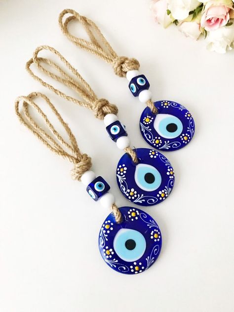 Modern Evil Eye, Wall Hanging Christmas Tree, Evil Eye Wall Decor, Eye Wall Decor, Evil Eye Wall Hanging, Evil Eye Art, Eye Decor, Greek Evil Eye, Turkish Evil Eye