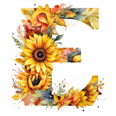 5D Diamond Painting Sunflower Letter E Kit Offered by Bonanza Marketplace. www.BonanzaMarketplace.com #diamondpainting #5ddiamondpainting #paintwithdiamonds #disneydiamondpainting #dazzlingdiamondpainting #paintingwithdiamonds #flowerdiamondpainting #flowerdiamondart Decoupage Letters, Painting Garden, Initial Art, Letter Art Design, Sunflowers And Daisies, Diamond Paintings, Cute Flower Wallpapers, Background Wallpaper For Photoshop, Diamond Painting Kits