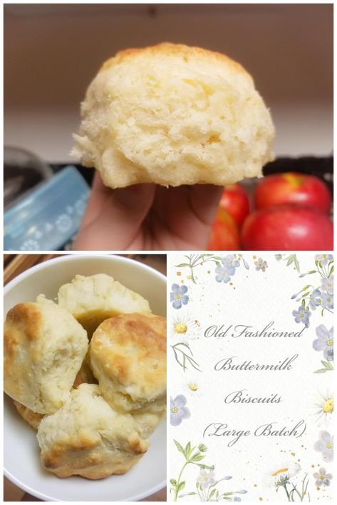 Large Batch Biscuits, Old Fashioned Buttermilk Biscuits, Potluck Meals, Best Biscuit Recipe, Birthday Recipes, Easy Homemade Biscuits, Baking Powder Biscuits, Savory Baking, Flour Biscuits