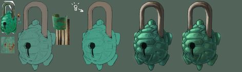 ArtStation - Turtle Lock Concept Art, Art, Santiago