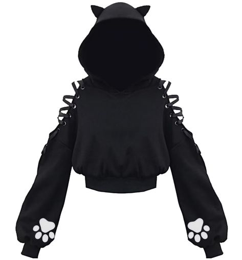 PRICES MAY VARY. Womens Girls Cute unique cat ear design,cat ear hoodies,long sleeves, loose fit, round neckline,casual style, chic hollow lace design on sleeves Material: 90%Polyester &10%Spandex Fashion womens cat ear hoodies are suitable for daily wearing, party , work, sport, holiday, Halloween and Christmas Day etc. Hand wash or machine wash recommended, no bleaching Please read the size chart before order Women's Girl's Cat Ear Hoodie Pullover Long Sleeve Off Shoulder Cute Crop Top Hoodies