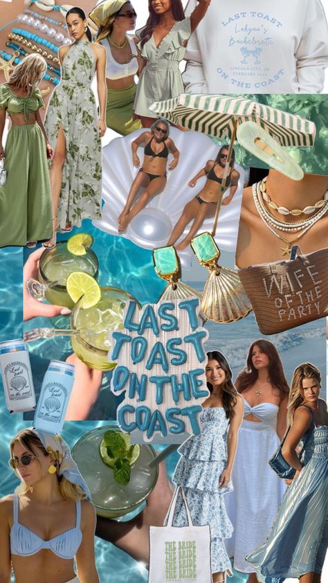 Last Toast On The Coast, Toast On The Coast, Bachelorette Themes, Bachelorette Party Themes, Bach Party, Hen Do, Hen Party, The Coast, Ibiza