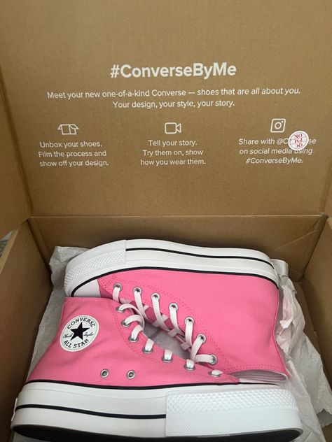 Pink high top platform converse baseball shoes Cute High Top Platform Converse, Hot Pink High Top Converse, Pink High Top Converse Platform, Pink Converse Outfit Winter, Converse Pink Platform, Plat Form Converse, Converse Platform High Tops, Converse High Top Platform, Pink Platform Converse