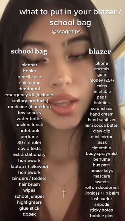 Highschool Advice, Middle School Essentials, Middle School Survival, School Routine For Teens, Middle School Hacks, School Preparation, School Checklist, High School Life Hacks, High School Survival