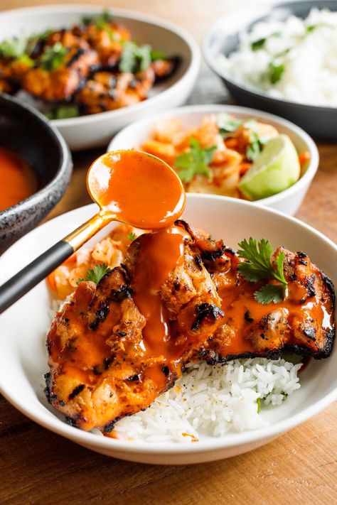 Gochujang Chicken Gojuchang Chicken, Gochujang Recipe Chicken, Gochujang Chicken, Meat Eater, Savory Food, Lime Sauce, Chicken Main Dishes, Chili Lime, Boneless Chicken Thighs