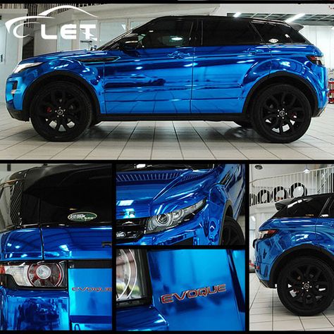 car styling High stretchable Waterproof UV Protected Blue Chrome Mirror Vinyl Wrap Sheet Roll Film Car Sticker Decal Sheet - AliExpress Mobile Vehicle Signage, Mirror Vinyl, Motorcycle Paint Jobs, Vinyl For Cars, Vinyl Wrap Car, Blue Chrome, Chrome Cars, Car Wrap Design, Chrome Mirror