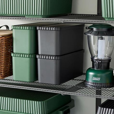 like-it Stack-up Containers | The Container Store Stacking Storage, Storage Tote, Plastic Storage Bins, Custom Storage, The Container Store, Plastic Bins, Tote Storage, Container Organization, Container Store