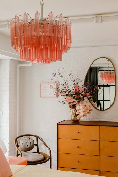 Elsa Hosk Home, Soho Loft, New York Loft, Murano Chandelier, Elsa Hosk, Dream Apartment, Decoration Inspiration, Architectural Digest, Interior Inspo