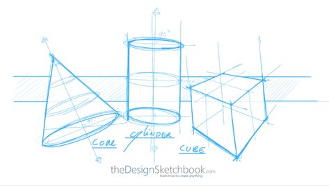 How to draw basic 3d volumes - cone - cube - cylinder - the design sketchbook - a #draw3dvolumes #sketchingtips #LEARN1TIPADAY #SketchingTutorials https://www.thedesignsketchbook.com/how-to-draw-3d-volume-tip/ Check more at https://www.thedesignsketchbook.com/how-to-draw-3d-volume-tip/ Fundamentals Drawing, Volume Of A Cylinder, Draw 3d, Sketching Tips, Design Sketchbook, Sketching Techniques, Drawing Quotes, 3d Drawings, Learning Design