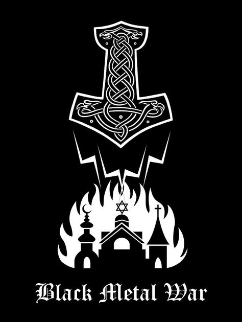 Metal Meme, Slavic Paganism, Horror Font, Black Metal Art, Nordic Tattoo, Metal Albums, Heavy Metal Music, Mythology Art, Metal Heart