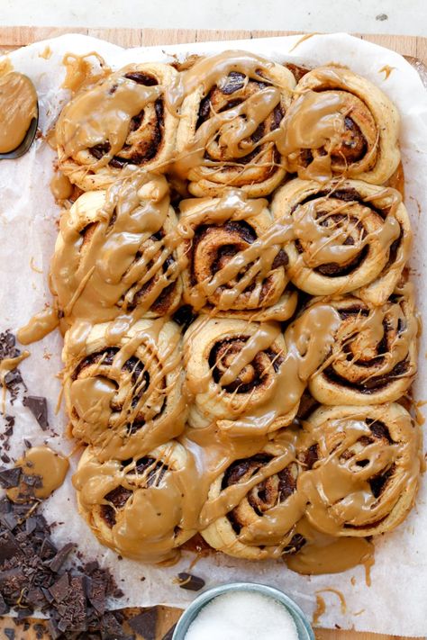 Chocolate Cinnamon Rolls with Maple Coffee Icing https://cookingwithparita.com/chocolate-cinnamon-rolls-maple-coffee-icing/ Chocolate Cinnamon Rolls, Coffee Icing, Maple Coffee, Vegan Cinnamon Rolls, Diary Free, Cinnamon Coffee, Homemade Dough, Sweet Roll, Chocolate Cinnamon