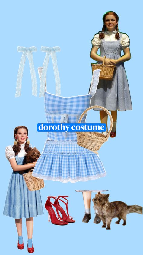 dorothy from wizard of Oz halloween costume Wizard Of Oz Costume Ideas, Dorothy From Wizard Of Oz, Dorothy Halloween, Wizard Of Oz Halloween, Dorothy Halloween Costume, Wizard Of Oz Costume, Oz Costume, Dorothy Wizard Of Oz, Dorothy Costume